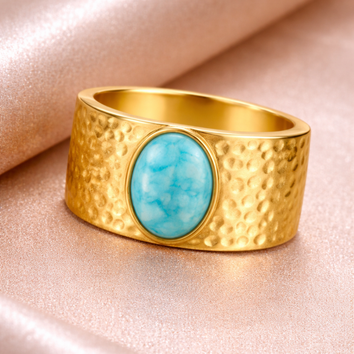 Vintage Goldener Mondsteinring