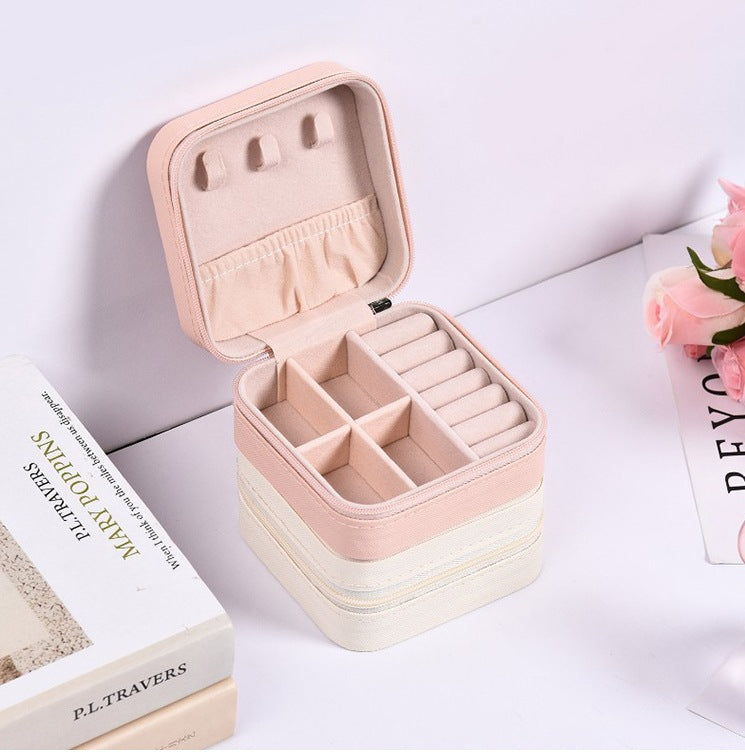 Premium Leder Schmuckaufbewahrungsbox - Mit mehreren Fächern