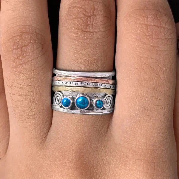 Bohemian Saphir Meditationsring