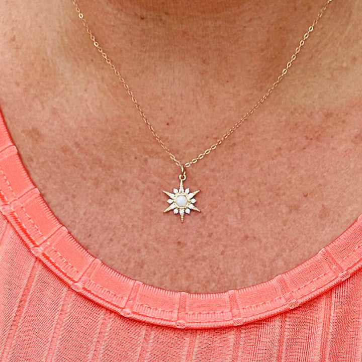 Stellina Opal Stern Halskette
