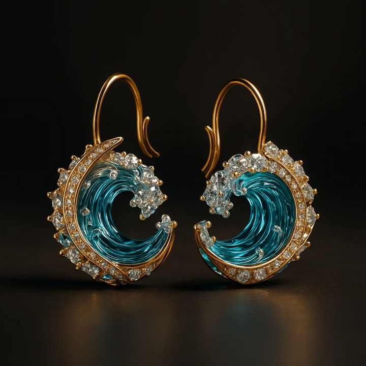 Ozeans Schwur Ohrringe | Nachhaltiger, vom Ozean inspirierter Schmuck