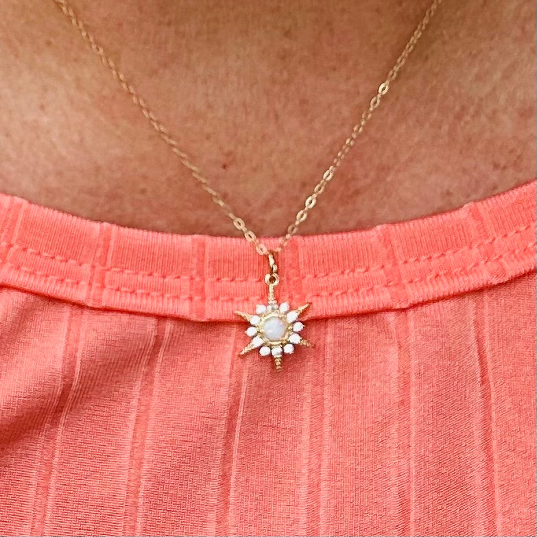 Stellina Opal Stern Halskette
