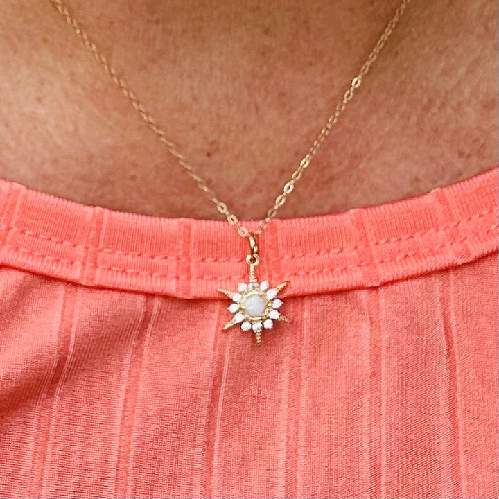 Stellina Opal Stern Halskette