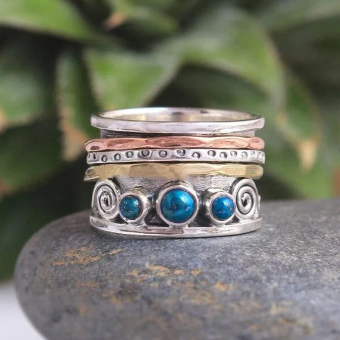 Bohemian Saphir Meditationsring