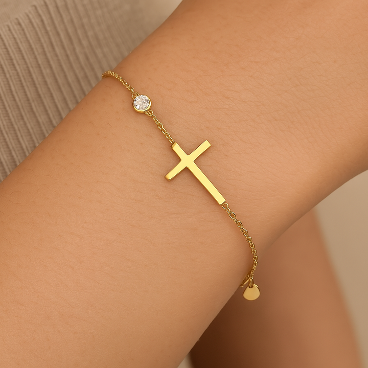 Spirituelles Charm Goldarmband