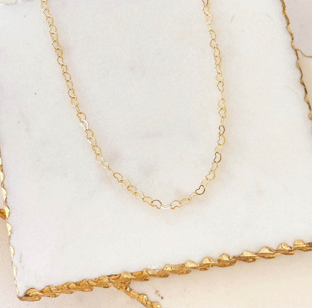 Amore Herz Link Choker Halskette
