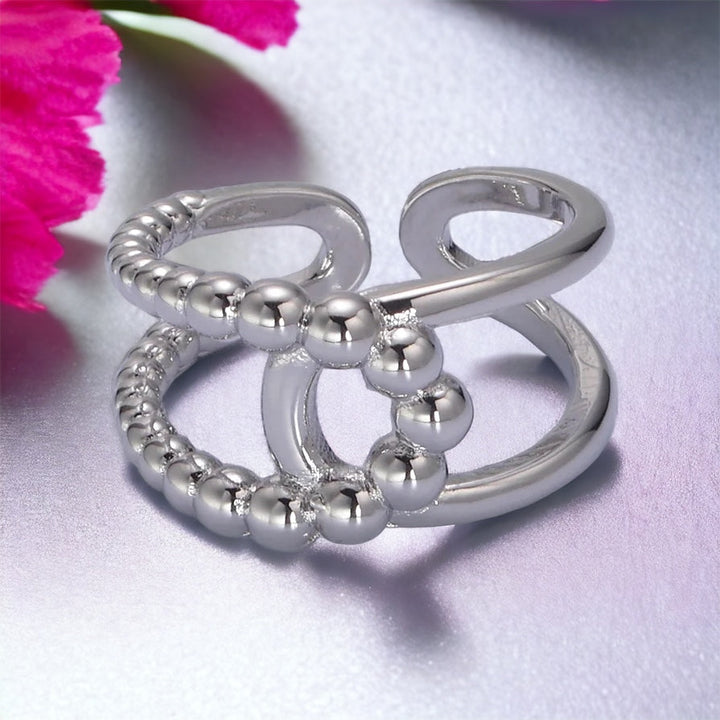 Vittoria Twist Doppelbandring - Gold oder Silber