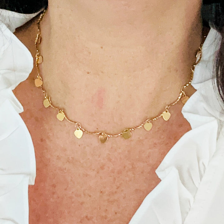 Melita Anhänger Herz Choker Halskette