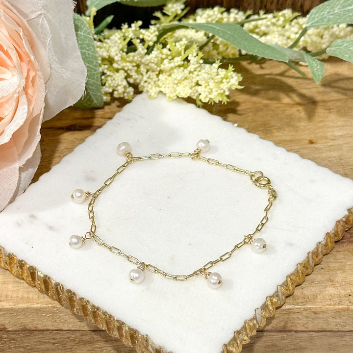 Gina Mini Perlen Charm Armband