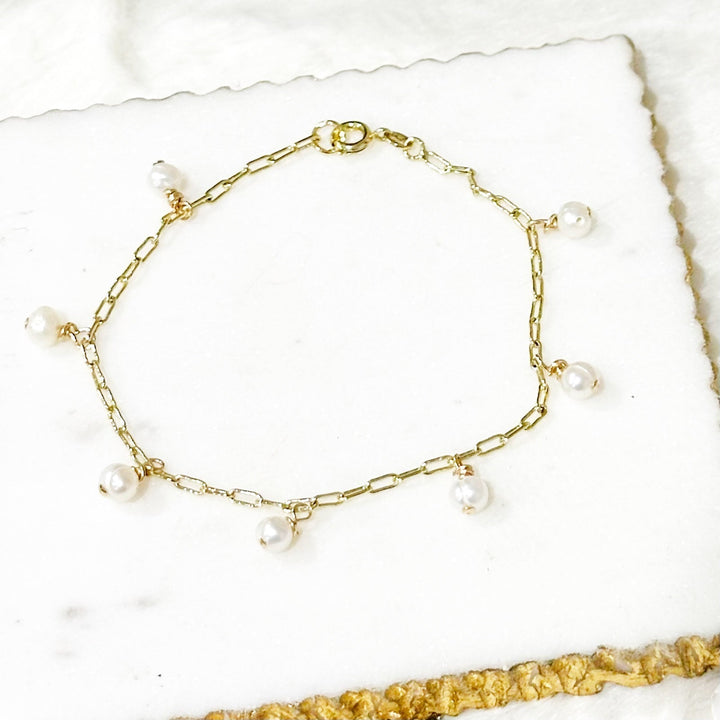 Gina Mini Perlen Charm Armband