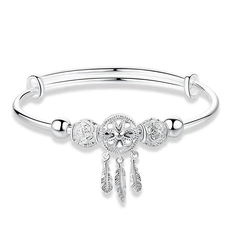 925 Silber Verstellbares Traumfänger Armband