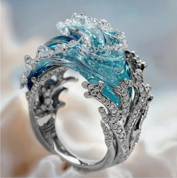 Ozeans Schwur Ring | Nachhaltiger, vom Ozean inspirierter Schmuck