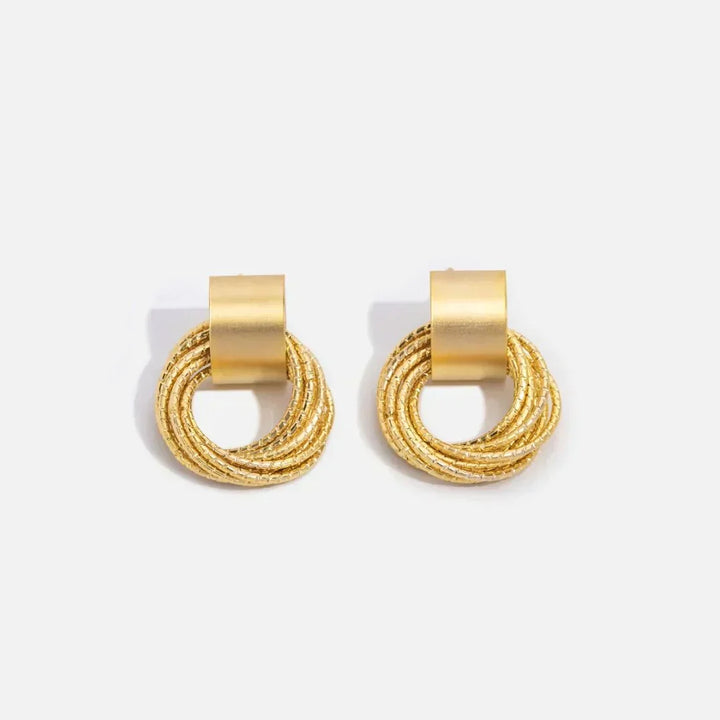 Luxuriöse Gold Creolen