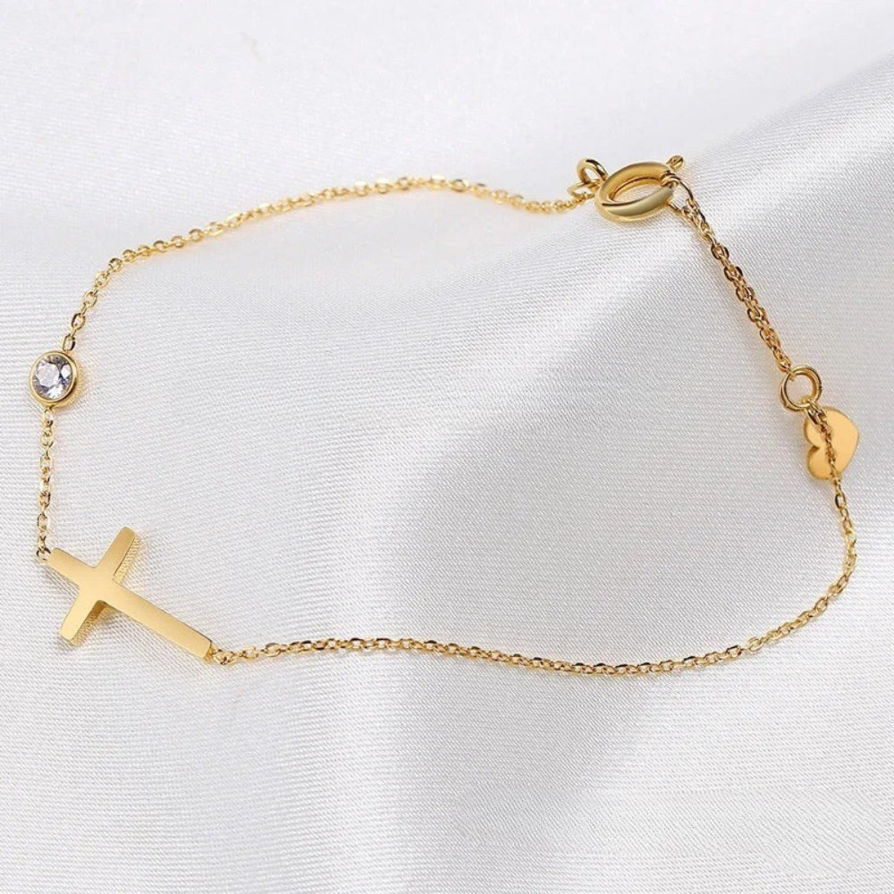 Spirituelles Charm Goldarmband